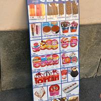 Tabella gelati cecchi in lire