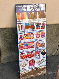 Tabella gelati cecchi in lire