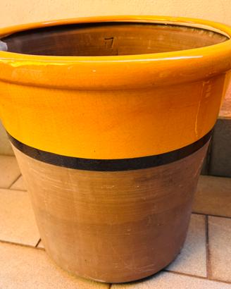 Grande Vaso terracotta smaltato