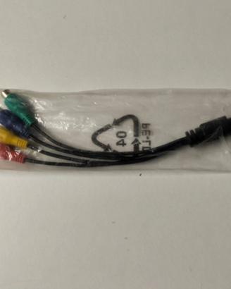 Cavo Adattatore Mini DIN S-Video 7 poli a 4 RCA