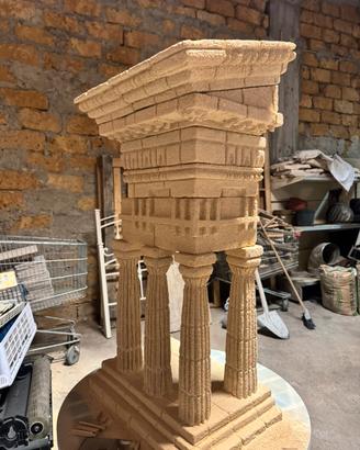 Tempio realizzato a mano