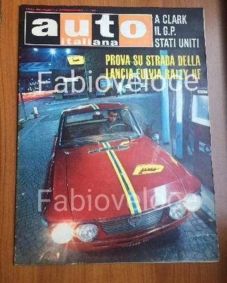 Riviste AUTO ITALIANA Lancia Fulvia Coupé HF