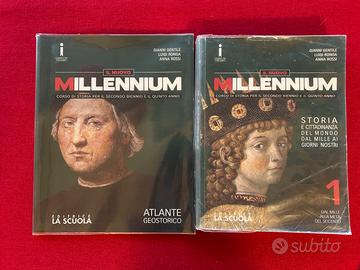 Il nuovo Millennium 1  + atlante cod 9788835043928