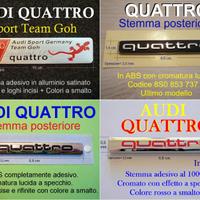 AUDI QUATTRO TEAM GOH Stemma Logo Scritta Adesivo