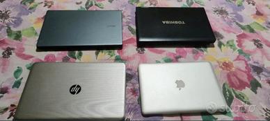 Lotto 4 PC portatili Acer, Toshiba, HP, Apple