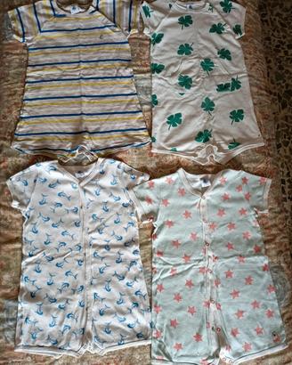 Lotto 4 pigiami Petit Bateau 24 mesi