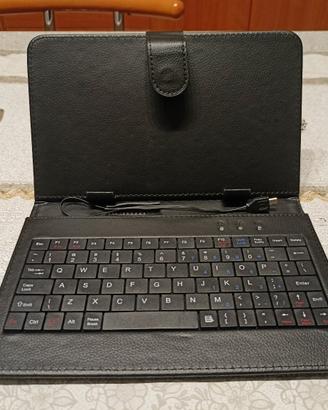 Custodia tablet, tastiera incorporata, universale