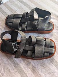 SANDALI CUOIO PELLE 