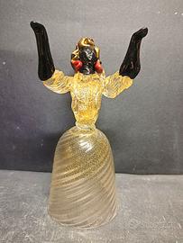 MURANO scultura/coppa reversibile anni 40/50 oro