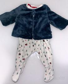 Vestito con cardigan neonato