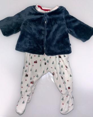 Vestito con cardigan neonato
