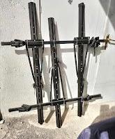  BARRE PORTATUTTO CON 3 CANALINE PORTABICI  COMPLE