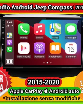 Radio carplay android specifico Jeep Compass