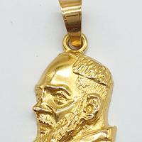 COD.1334.2 CIONDOLO ORO GIALLO 18KT 750 PADRE PIO