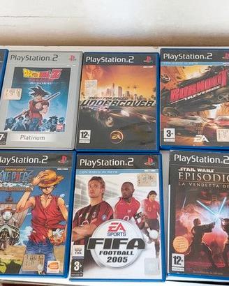 Lotto 9 Giochi PS2 Originali