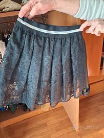 Gonna donna pizzo nera