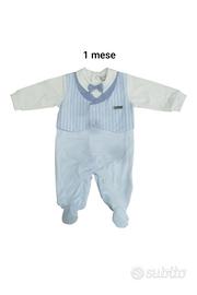 Tutina in jersey pastello neonato 