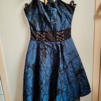 Vestito Dark Crow Blu