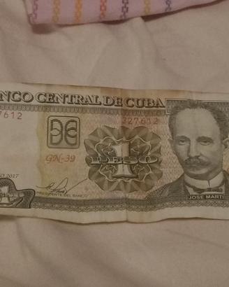 1 peso cubano molto rara 