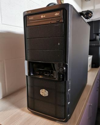 Computer (case) con Monitor Philips 22'' e casse.