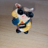 Statuina Maiale con Binocolo 