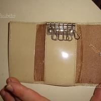 Portachiavi Furla Originale Beige Lucido N'6 Ganci