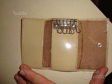 Portachiavi Furla Originale Beige Lucido N'6 Ganci