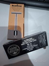 rasoio Bambaw e lamette Shaving Revolution