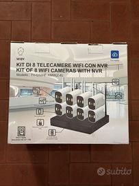Sistema Videosorveglianza Wi-Fi 8 Videocamere