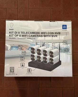 Sistema Videosorveglianza Wi-Fi 8 Videocamere