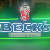 insegna luminosa Beck's