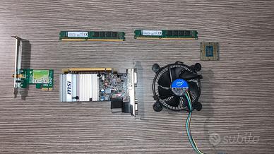 Componenti PC:8GB RAM,Grafica MSI,CPU Intel,Wi-Fi