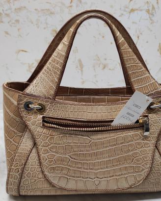 BORSA BAULETTO DONNA IN COCCODRILLO