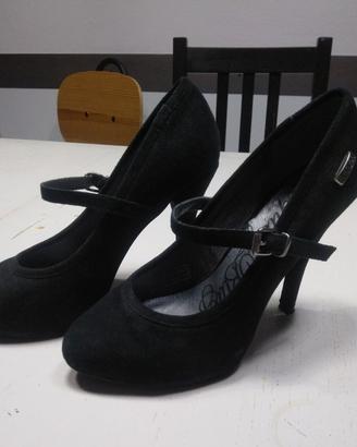 decollete Replay 36 scamosciate nere