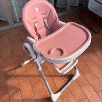 Seggiolone pappa portatile regolabile pieghevole