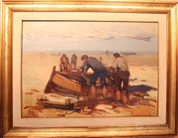 Pelagatti Dino olio su tela 70x50