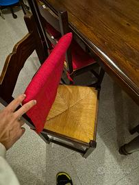 8 sedie legno massiccio 