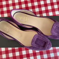 Ballerine scamosciate viola L'Artigiano di Brera