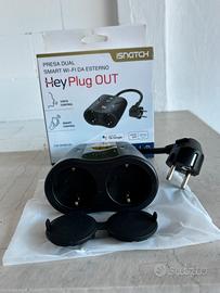 Presa  wi-fi dual smart da esterno plug out