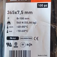 100 FASCETTE Elematic 365x7,5 grandi Recinzione