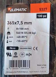 100 FASCETTE Elematic 365x7,5 grandi Recinzione