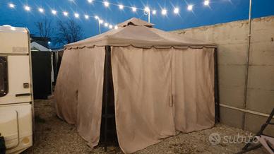 gazebo 3 x 3 roulotte giardino campeggio