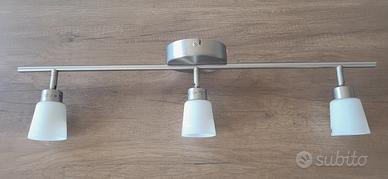 Lampada da soffitto a 3 luci orientabili