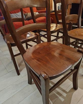 Sedie in legno paesane 