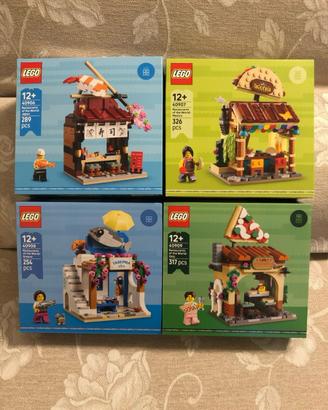 Lego 40906 40907 40908 40909 Ristoranti del mondo
