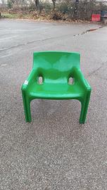 coppia sedie gaudi verde di vico magistretti