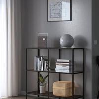 Scaffale ikea nero e vetro