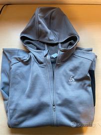 Giacca marca ODLO grigia con cappuccio taglia XL