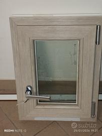Infisso in PVC finitura rovere sbiancato co