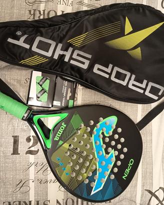 Racchetta padel Joma Open, custodia e nastro grip